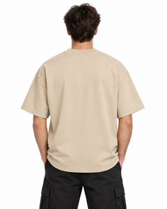 T-shirt décontracté 100 % coton pour homme, coupe ample, col rond, séchage rapide, respirant, impression DTF/DTG de haute qualité, service OEM disponible - Product Image 2