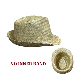 Trilby Straw <b>Hat</b> Seagrass Woven No <b>Band</b> Bulk Supply for Advertising Gift Importer Wholesale Directly from Vietnam Factory - Product Image 1