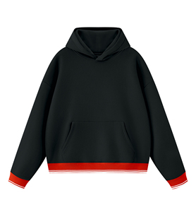 เสื้อฮู้ดดี้พรีเมียมทรงโอเวอร์ไซส์ ไหล่ตก ผ้าฟลีซหนานุ่ม ทรงปกติ ชายเสื้อแบบริบ 100% ผ้าฝ้าย เป็นมิตรต่อสิ่งแวดล้อม ระบายอากาศได้ดี - Product Image 3