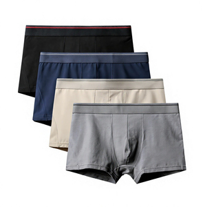 Caleçons Boxers Classiques Confortables et Respirants pour Hommes en Spandex/Coton, Couleurs Personnalisées, Imprimés Sérigraphiés, Tricotés avec Rivets – Vente en Gros - Product Image 1