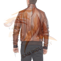 Veste bomber pour homme en cuir véritable, manches longues, imperméable, respirante, de haute qualité, mode d'hiver, en vente en ligne