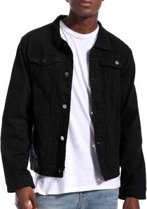 Men's Premium <b>Denim</b> <b>Jacket</b> Vintage Washed Cotton Button Front Casual Streetwear Fashion Outerwear <b>Custom</b> OEM ODM Wholesale Fit - Product Image 3