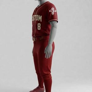 Nuevo Conjunto de Uniforme de Béisbol con Estampado Sublimado para Hombre, 100% Poliéster de Alta Calidad, Manga Corta, por RIVIAN ATLANTIC - Product Image 5