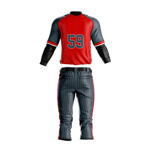 Uniforme de Béisbol Personalizado para Hombre, 100% Poliéster, Tejido Transpirable de Alto Rendimiento, Antibacteriano, Conjunto de Camiseta de Equipo con Impresión por Sublimación - Product Image 3