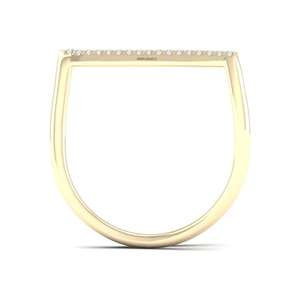 Anillo de Diamante Cultivado en Laboratorio con Corte Redondo Triangular Geométrico en Oro de 10K, 14K, 18K, Plata 925, 935, Joyería Fina - Product Image 4