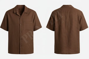 Nouvelle Collection 2026 – Chemise Habillée Décontractée Unie à Manches Courtes et Boutons – Confortable et Élégante – Vente en Gros - Product Image 4