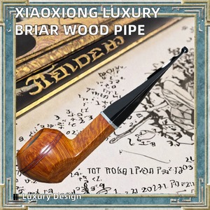 Pipe à fumer en bois de luxe, faite à la main, en bois massif, finition naturelle, style artisanal – Par Madiha Art and Crafts - Product Image 4