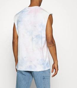 Camisetas de tirantes deportivas para hombre con estampado tie-dye y LOGO personalizado, elásticas y suaves, sin mangas, para fitness, tendencia 2026 - Product Image 5