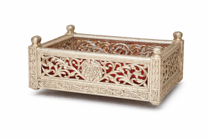 Decoración para Cuna de Bebé con Aspecto de Plata Alemana, Desmontable, Duradera, de Madera de Teca, Color Personalizado, Nueva Llegada, para Bodas y Eventos, DSTExports - Product Image 4