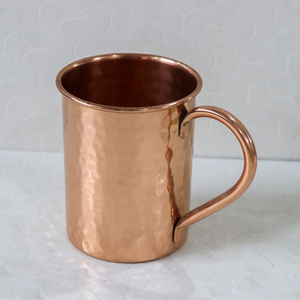 EVANA IMPEX Tasse en cuivre artisanale avec poignée, design baril, verres de restaurant et de bar martelés, anti-fuite pour le vin - Product Image 6