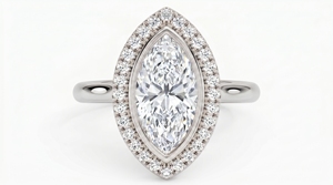 Anillo de Compromiso con Diamante Corte Marquesa para Mujer, Diamante Clásico Cultivado en Laboratorio - Product Image 2
