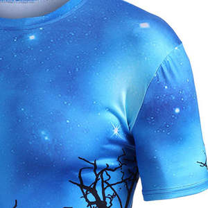 T-shirt pour homme, dernier design, été, coupe ample, imprimé par sublimation, logo personnalisé, tricoté, respirant, 100% coton - Product Image 5