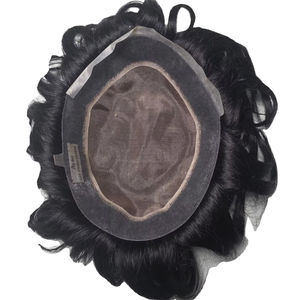 Peluca de Cabello Humano Mono de Primera Calidad Austrian Taz Hair Bangladesh con Estilos Naturales y Ondas Profundas - Product Image 1