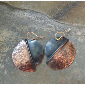 Collection de bijoux en cuivre et laiton écologiques, fabriqués à la main, de qualité supérieure, design exclusif, modèle 1, tendance, pour les fêtes - Product Image 4