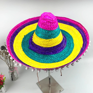 Chapeau mexicain en paille naturelle décoratif, qualité professionnelle pour l'exportation, pour les acheteurs en gros mondiaux - Vente en gros - Product Image 3
