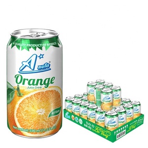 Bebida de Jugo de Naranja Anata en Lata de 330 ml con Fibra Dietética, Bebida Carbonatada, Paquete de 24 - Product Image 2