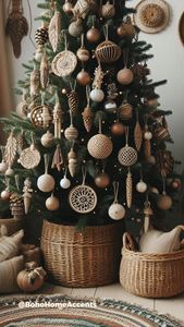2026 New Rattan Christmas Bell Hanging Decoration Handmade Natural Wicker <b>Tree</b> <b>Ornament</b> Home Decor - Product Image 4