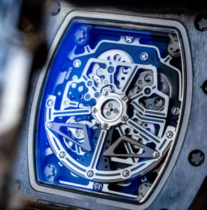 Reloj Mecánico para Hombre y Mujer con Correa de Acero Inoxidable y Caucho, Cronógrafo Flyback, Calendario Anual, Esfera Esqueletizada, Reloj Deportivo para Hombre - Product Image 3