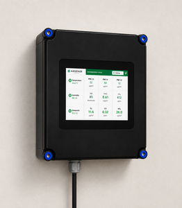 Carbelim AirZenze Max, Sistema de Monitoreo de Calidad del Aire Industrial IoT de 14 Parámetros para Interiores/Exteriores con Sensor de Viento - Product Image 1