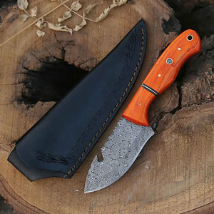 Damascus Steel Hunting Knife Full Tang Handmade <b>Tool</b> with Ergonomic Grip for <b>Camping</b> Survival and Outdoor Exploration - Product Image 3