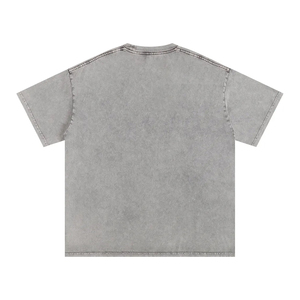 T-shirt pour homme de haute qualité, effet délavé, sur mesure, 100% coton, tissu tricoté, écologique, style streetwear, nouveau tissu tricoté, col rond - Product Image 6