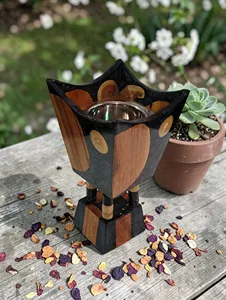 Traditional Wooden Resin Incense Burner For <b>Bakhoor</b> <b>Oud</b> Aromatherapy And Home Decor and Arabic Incense By HAND MADE CRAFT - Product Image 1