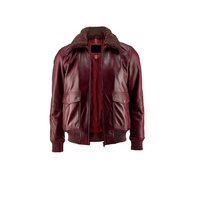 Vestes bomber en peau de mouton pour homme, super tendance, de haute qualité, design personnalisé, coupe-vent, poche décorative, nouvelle arrivée