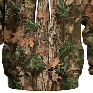 Sweat à capuche camouflage jungle haute performance, design épuré, coupe oversize, pour hommes et femmes, style moderne - Product Image 4