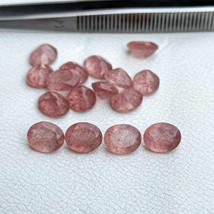 หินควอตซ์สีแดงธรรมชาติขนาด4มม. 6มม. 8มม. 10มม. ผู้ผลิตอัญมณี - Product Image 1