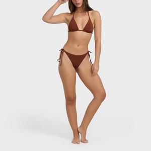Conjunto de Bikini Triangular con Cuello Halter para Mujer, de Secado Rápido, Transpirable, con Cuentas, Colores Vibrantes, Traje de Baño de Dos Piezas para Playa, Piscina o Fiesta - Product Image 6