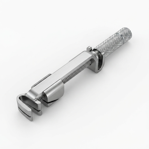 Retenue en acier inoxydable Tofflemire avec poignée moletée, instrument chirurgical dentaire manuel, couleur argent, Classe I - Product Image 2