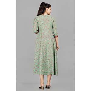 AARTI FASHION ชุดสูทลำลอง คอวี แขนสามส่วน พิมพ์ลายดอกไม้ ทรงหลวม ระบายอากาศได้ดี เอวธรรมชาติ ใส่ได้ทุกวัน - Product Image 2