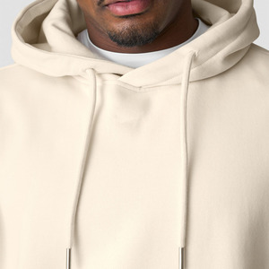 New Stylish High Quality Custom Men Oversized Hoodies Solid Pattern Design 100% Cotton Breathable Hip Hop Streetwear Clothing - Product Image 3