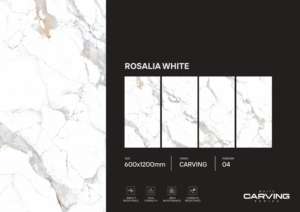 กระเบื้องพอร์ซเลนแกะสลักลายหรูหราทันสมัย ขนาด 600x1200 มม. กระเบื้องปูพื้นและผนังขนาดใหญ่ สำหรับบ้าน สำนักงาน และโครงการโรงแรม - Product Image 4