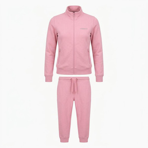 Survêtements d'hiver élégants pour femmes à capuche, ensemble complet polyvalent à manches courtes et 100 % coton pour un entraînement confortable - Product Image 6