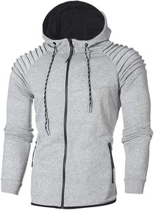 Survêtement unisexe d'été avec poches zippées, sweat à capuche zippé intégral, ensemble 2 pièces respirant et à séchage rapide pour la course, le jogging, le sport et les loisirs - Product Image 3