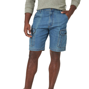 New Arrival OEM Summer Men's Denim Shorts <b>Knee</b> Length Quick Dry Breathable <b>High</b> Quality Made Denim Shorts - Product Image 1