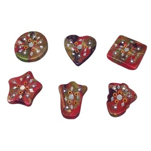 Hand made designer eco freindly Lac & mirror work incense <b>stick</b> holder and ash catcher Room aroma - Product Image 6