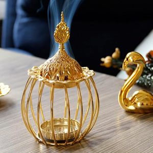 Handmade <b>Gold</b> Metal Decorative Bird Cage Candle Holder <b>Lantern</b> Tabletop Centerpiece Home Decor - Product Image 2