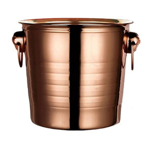 ถังน้ำแข็งสแตนเลสขัดเงา ถังน้ำแข็งและถังแช่ไวน์สำหรับบาร์และไนท์คลับ งานฝีมือเครื่องดื่ม ราคาสุดคุ้ม - Product Image 1