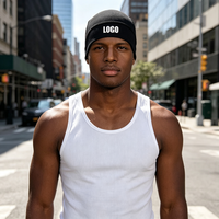Casquette de cyclisme unisexe à bas prix en stock, imprimée avec logo, en polyester haute performance, bonnet de sport personnalisé