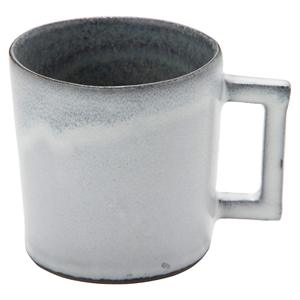 Mug en céramique japonaise RIKIZO 140ml Fabriqué au Japon Motif terrazzo vintage Gris Blanc Tasse à café Poignée carrée Lave-vaisselle Micro-ondes - Product Image 1