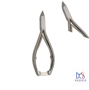 Cuticle Nipper 11 cm, <b>Box</b> Joint, D/Spring with <b>Lock</b> Stainless Steel Nail Nipper 12.5MM Flat Blade Sharp Tip - Product Image 2