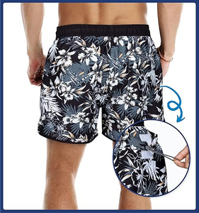 Shorts d'entraînement de marathon pour hommes, professionnels, respirants, coupe-vent, écologiques, extensibles dans 4 directions, imprimés par transfert thermique, séchage rapide - Product Image 3
