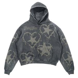Custom Made Brand New High Quality 100% Cotton <b>French</b> Terry Hoodie For Men Heavyweight Custom Logo Screen Print Hoodie - Product Image 4