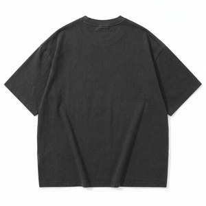 Camiseta Oversize Personalizada 100% Algodón de Alto Gramaje, Corte Holgado, Unisex, Estilo Urbano, Impresión de Logotipo Personalizado, Fabricante Mayorista OEM ODM - Product Image 2