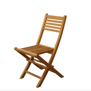 Silla de Comedor Plegable para Exteriores, Moderna y Ligera, de Madera de Teca Sólida, Modelo Aksa - Product Image 1