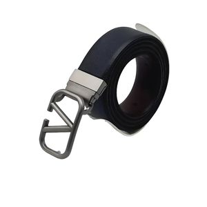 Ceinture en cuir GG avec boucle argentée, ceinture en cuir décontractée pour homme, élégante, durable, accessoire de mode, classique, à porter au quotidien, ceinture ajustable - Product Image 3