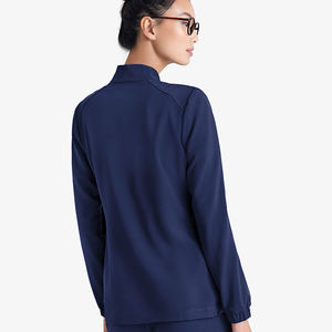 Bata de laboratorio para mujer, diseño OEM, venta al por mayor, cierre completo, corte ajustado, material cálido de alta calidad para invierno, diseño de cuello, lisa y personalizable. - Product Image 3