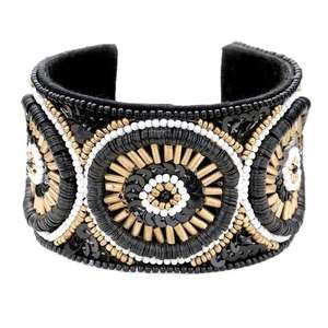 Ensemble de bracelets perlés faits à la main pour femmes RR ENTERPRISES, perles de verre colorées, empilables, style bohème, bijoux ethniques - Product Image 3